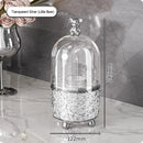 Axyaa 360° Rotating Makeup Brushes Holder & Cosmetic Organizer for Clear Jewelry Container