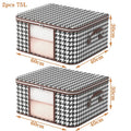 Axyaa Large Capacity Foldable Storage Box with Handles and Zipper