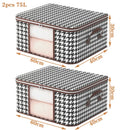 Axyaa Large Capacity Foldable Storage Box with Handles and Zipper