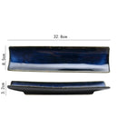 Axyaa Ceramic Sushi & Sashimi Plate - Long Japanese Dessert Serving Tray