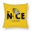 Axyaa Yellow Daisy Peach Skin Pillowcase