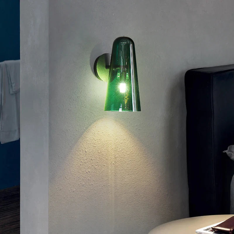 Luxury Dark Green Nordic Wall Lamp for Bedroom and Living Room by Axya