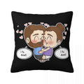 Axyaa Square Pillowcase Comfort Cushion Cover Polyester Throw Pillow for Home Sofa