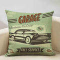 Axyaa Classic Cars Print Cushion Cover 45X45CM Pillowcase Linen Throw Pillow