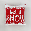 Embroidery Christmas Throw Pillowcase Elk Red Decoration Square Pillowcases by Axyaa