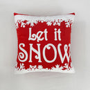 Embroidery Christmas Throw Pillowcase Elk Red Decoration Square Pillowcases by Axyaa