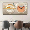 Axya Living Room Clock Decorative Painting - Mute Clock Hanging Art