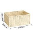 Axyaa Foldable Woven Storage Basket - Organize Clothes, Sundries, and Decor