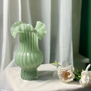 Axyaa Pink Glass Flower Vase: Chic Home Decor, High-End Living Room Ornament