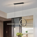 Axyaa Nordic Strip Pendant Lamp | Minimalist Modern Chandelier for Dining Room & Bar Counter