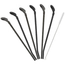 Axyaa Stainless Steel 2-in-1 Straw Spoon Set - Reusable Drink Straws for Parties