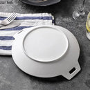 Axyaa Ceramic Double Ear Plate: Deep, Salad, Pasta, Dessert Plates - Creative Tableware