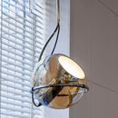 Axyaa Nordic Glass Chandelier LED Light Modern Minimalist Design for Restaurant Bar Bedroom