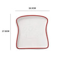 Axyaa Ceramic Breakfast Plate - Elegant Dish for Toast, Bread, Baked Food & Snacks