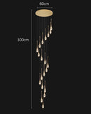 Axyaa Modern LED Pendant Light Chandeliers for Living and Dining Room