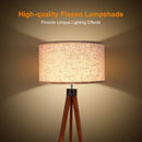 Axyaa Modern Wood Fabric Floor Lamp | Nordic Style for Bedroom Study Board Decoration