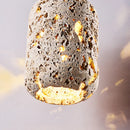 Axyaa Natural Yellow Stone Hanging Pendant Light for Bedroom and Living Room