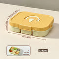 Axyaa Divided Lunch Box: Portable, Sealed, Large Capacity for Food, Salad, Fruits
