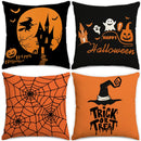 Axyaa Halloween Skull Pumpkin Pillowcase 45x45 - Decorative Cushion Cover