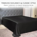Axyaa 100% Mulberry Silk Flat Bed Sheet - Solid Color Options