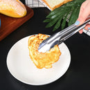 Axyaa Stainless Steel Food Tongs - Kitchen Buffet Clamp and Salad Steak BBQ Tool