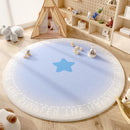 Axyaa Fluffy Geometric Love Carpet for Kids Room, Soft Anti-Slip Rug for Living Room