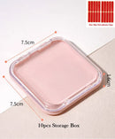 Axyaa Press On Nails Cases | Pink Nail Display Box for DIY Nail Art