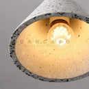 Axyaa White Terrazzo E27 Pendant Lamp: Nordic LED Light Fixture for Home Decor