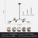 Axyaa Modern Pendant Chandelier Glass Lampshade LED Ceiling Light
