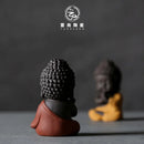Axya Ceramic Buddha Tea Pet for Tea Tray, Handcrafted Tea Ceremony Ornament