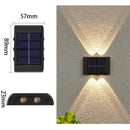 Axyaa Solar LED Wall Light: Outdoor Sensor Lamp for Garden, Waterproof Streetlight