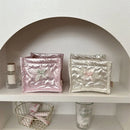 Axyaa Bow Heart Korean Stationery Organizer for Makeup & Desktop Storage
