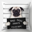 Axyaa Dog Cushion Cover 45x45cm Polyester Decorative Pillow Case Home Decor