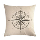 Axyaa Nautical Series Pillowcase for Home Sofa Living Room Decor