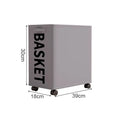 Axyaa Rolling Laundry Basket & Toy Storage Cart - Portable & Multifunctional