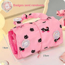 Axyaa Kawaii Cat Makeup Bag: Cute Large Puppy Cosmetic Organizer, Travel Storage Pouch
