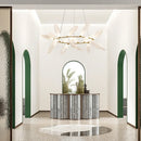 Axyaa Luxury Glass Chandelier for Indoor Spaces
