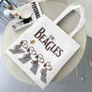 Axyaa Cartoon Dog Tote Bag - Foldable Shoulder Bag for Women and Students