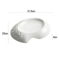Axyaa Rock Patterned Ceramic Soup Plate Salad Plate Dessert Dish Sashimi Dish