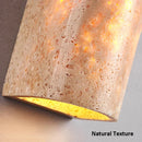 Axyaa Yellow Cave Stone Villa Wall Lamp - Japanese Style LED Lighting for Bedroom