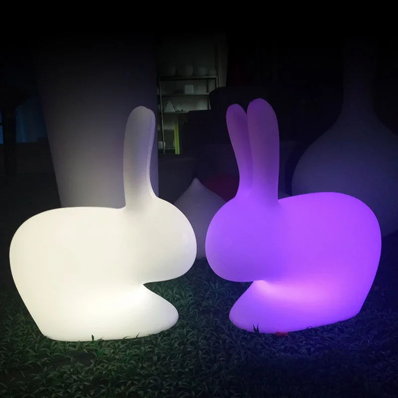 Axyaa RGB Small Rabbit Night Light with Remote Control for Kids' Bedroom