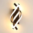 Axyaa Curved Spiral LED Wall Lamp for Bedroom Corridor Living Room Lighting