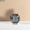 Clear Grey Vase for Chic Plant Display - Axyaa Minimalist Table Decor