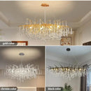 Axyaa Crystal Branch Chandelier for Modern Luxurious Living Room