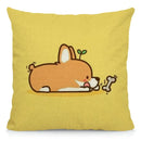 Axyaa Cute Dog Pattern Pillowcase for Home Decor 45X45cm