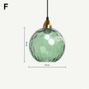 Axyaa Colorful Glass Chandelier: Creative LED Pendant Light for Living Room & Restaurant
