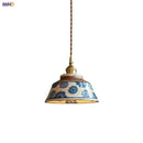 Axyaa Ceramic Glaze Pendant Light LED Hanglamp for Dining Living Room Decor