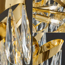 Axyaa Sunflower Crystal Ceiling Chandelier for Home Living Dining Room