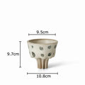 Axyaa Black Spots Ceramic Vase Retro Plant Pot Aesthetic Room Decor