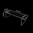 Clear Acrylic Makeup Organizer Rack by Axyaa - Cosmetic Storage Stand for Eyeshadow, Lipstick, Powder